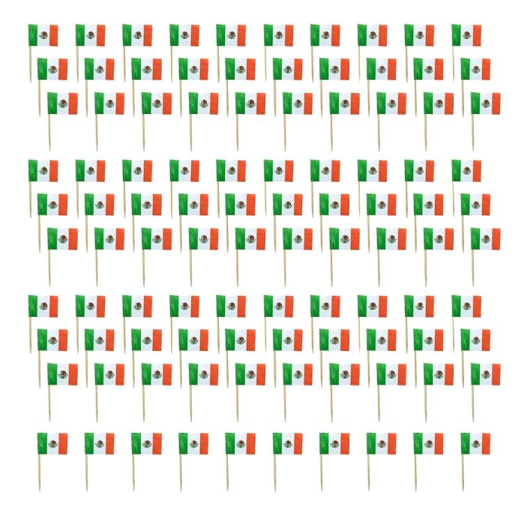 100Pcs National Flag Toothpick Cakes Picks Cupcake Top Decoration For Sweets Desserts Display And Festival Celebration