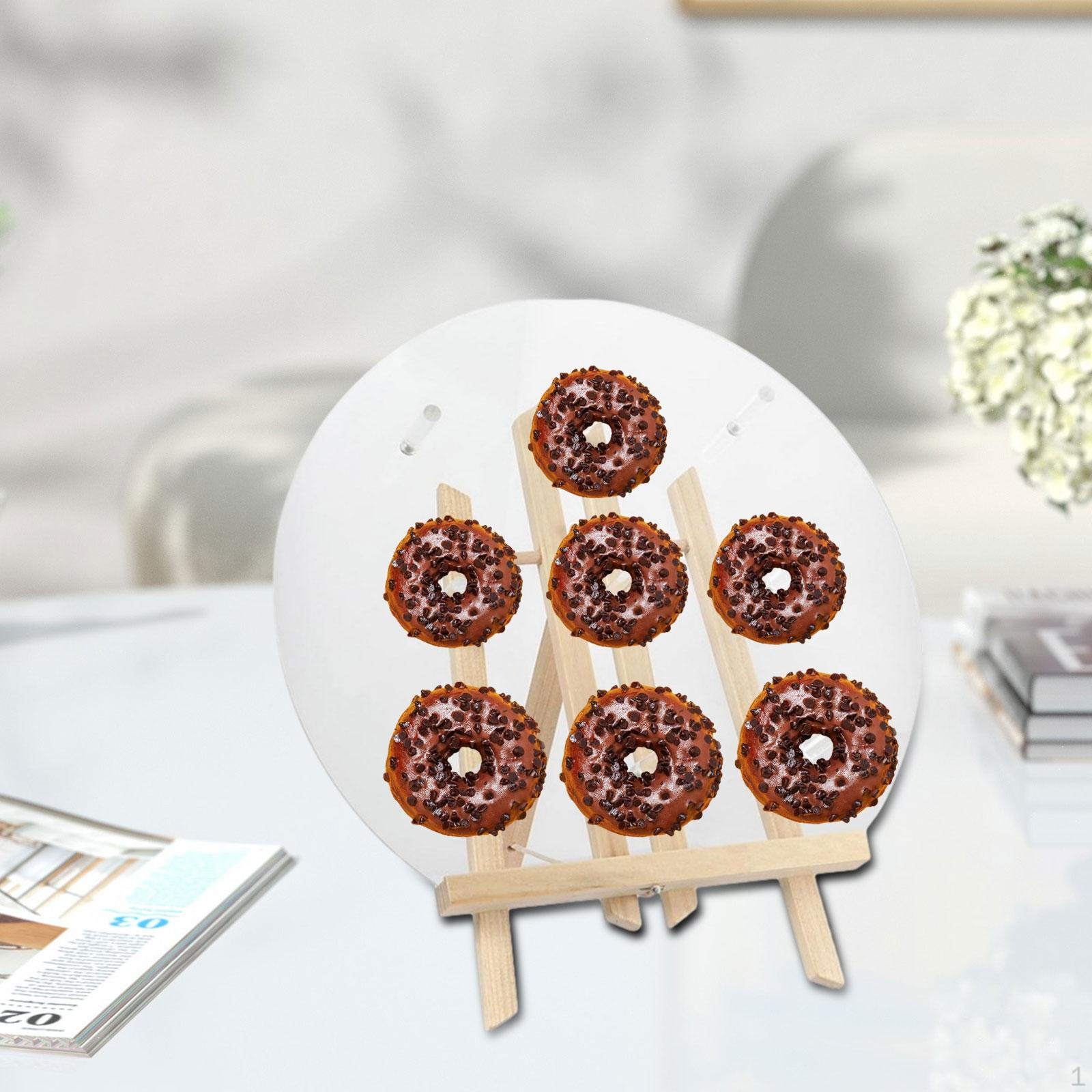 

Donut Wall Display Stand Acrylic Doughnut Food Buffet Semicircle