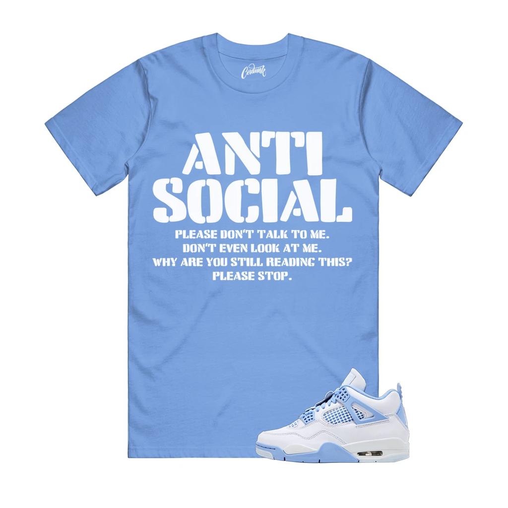 4 Forget Me Not White Aluminum Blue Tint Carolina T Shirt Match AS