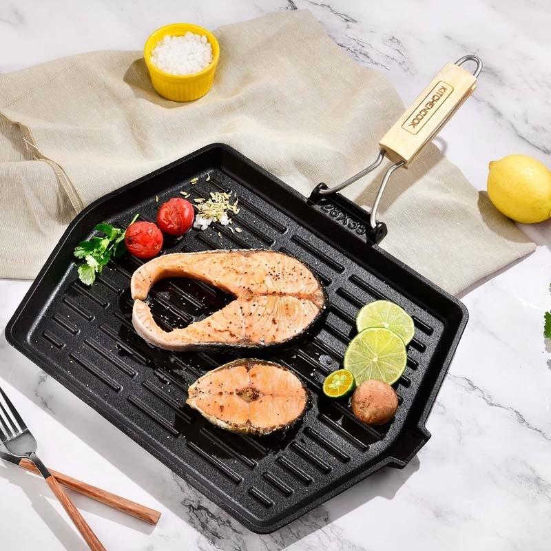 Прямоугольный гриль из эмалированного чугуна 35 X 28 см Grill3528a Tfi Kitchencook