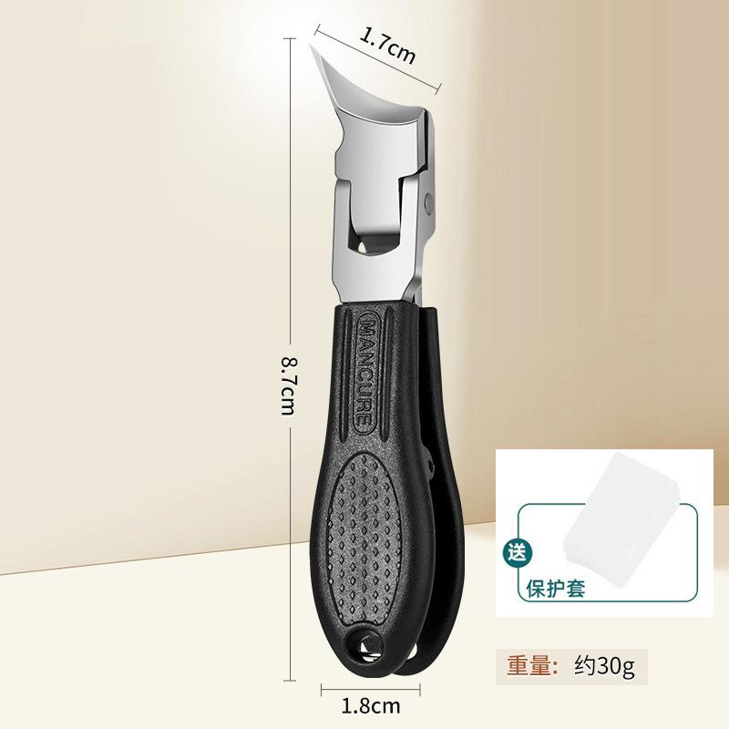 Slanted Mouth Clippers Stainless Nail Groove Clippers Large Opening Nail Clippers For Nail Salon Home Use