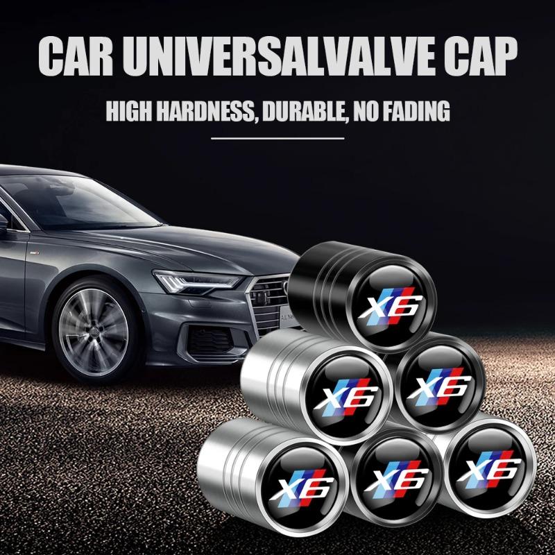 4PCS Car Wheel Tire Valve Cap Auto Tyre Air Stem Cover Accessories For BMW 1 3 5 Series M Performance E28 E30 E34 E36 E46 E90 X5