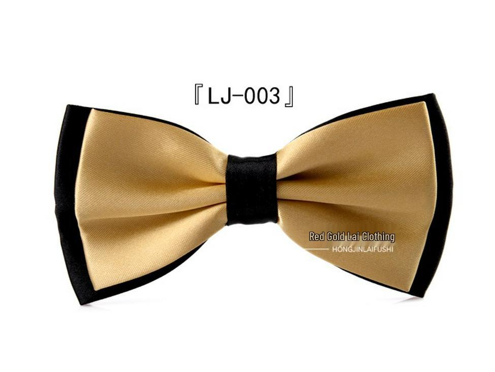 Men's Korean Style Color Block Bow Tie - Custom Business Casual & Formal Fashion Accessory