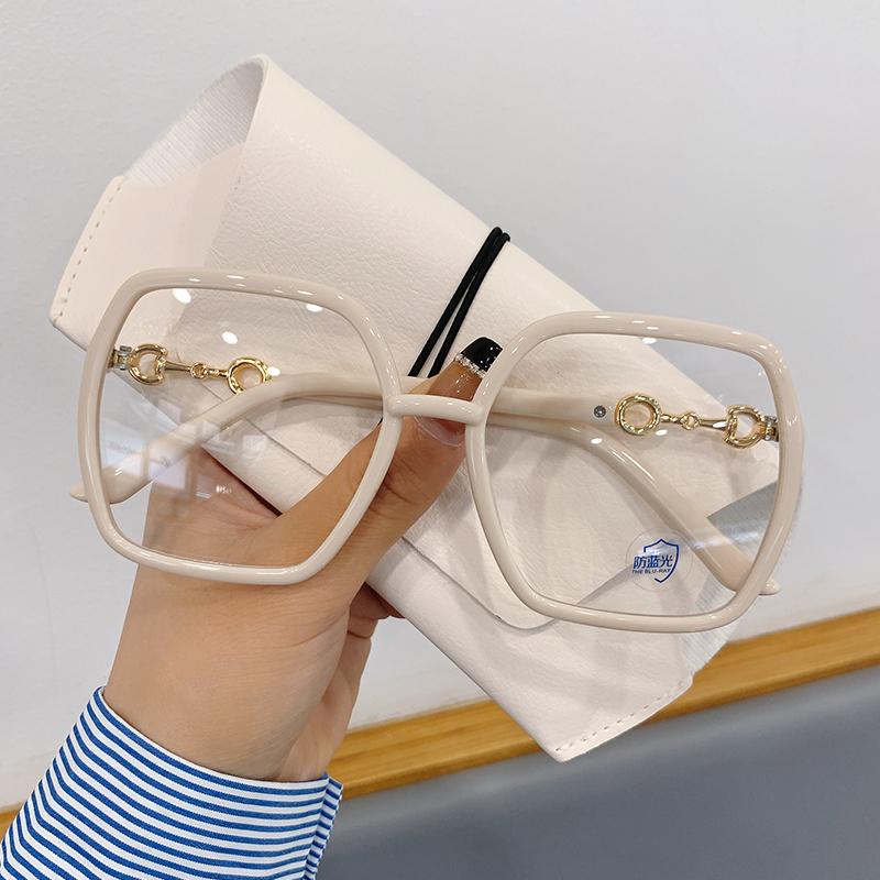 

Women New Oversized Square Eyeglasses Anti Blue Myopia Glasses For Men Myopia 0 To -4.0 Plastic Myopia Glasses -3.5