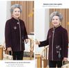 Grandma Style Mink Velvet Coat: Thickened Autumn-Winter Wear for Women Aged 60-70
