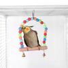 Metal Parrot Cage Universal Wheel with Stand Tray Swing Ladder Wide Birdcage Big Bird House for Canary Cockatiel Budgie Parakeet