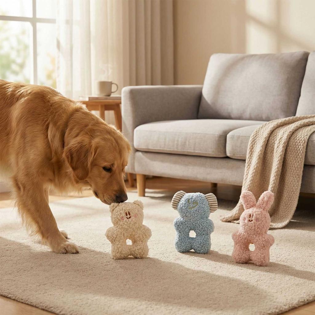 Plush Sound Making Toy Food  Smelling  Interactive Pet Toy