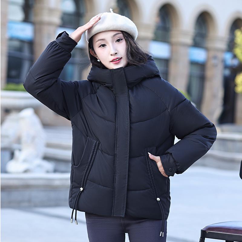 Women's 2024 Winter Hooded Down Cotton Jacket - Wash-Free, Thickened, Slimming Petite Design