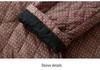 Women's Retro Polka Dot Quilted Cotton Jacket: Warm Winter Outerwear