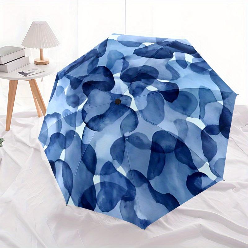 1pc Camouflage Pattern Automatic Open/close Folding Compact Umbrella, 8 Rib Sturdy Canopy, Lightweight Portable, Commuting Use, Gift,,076