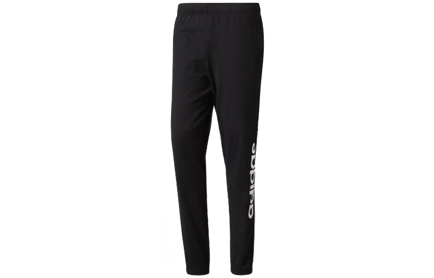 

Adidas Knitted Sweatpants Men s Black Moderate Straight Fit Pants BQ9101 S