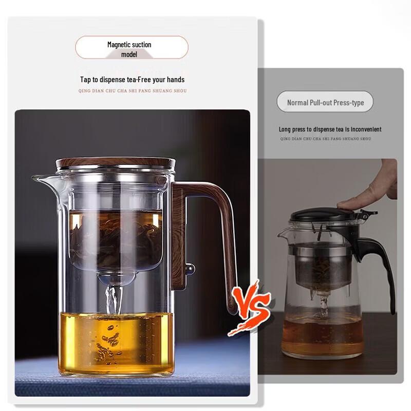 YIHUTEA Magnetic Floating Glass Teapot