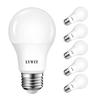 Lvwit 8w E27 Led Bulbs, 4000k Neutral White, Equivalent 60w Standard Incandescent A60 Frosted Bulb 806lm, Non Dimmable, 6 Pack