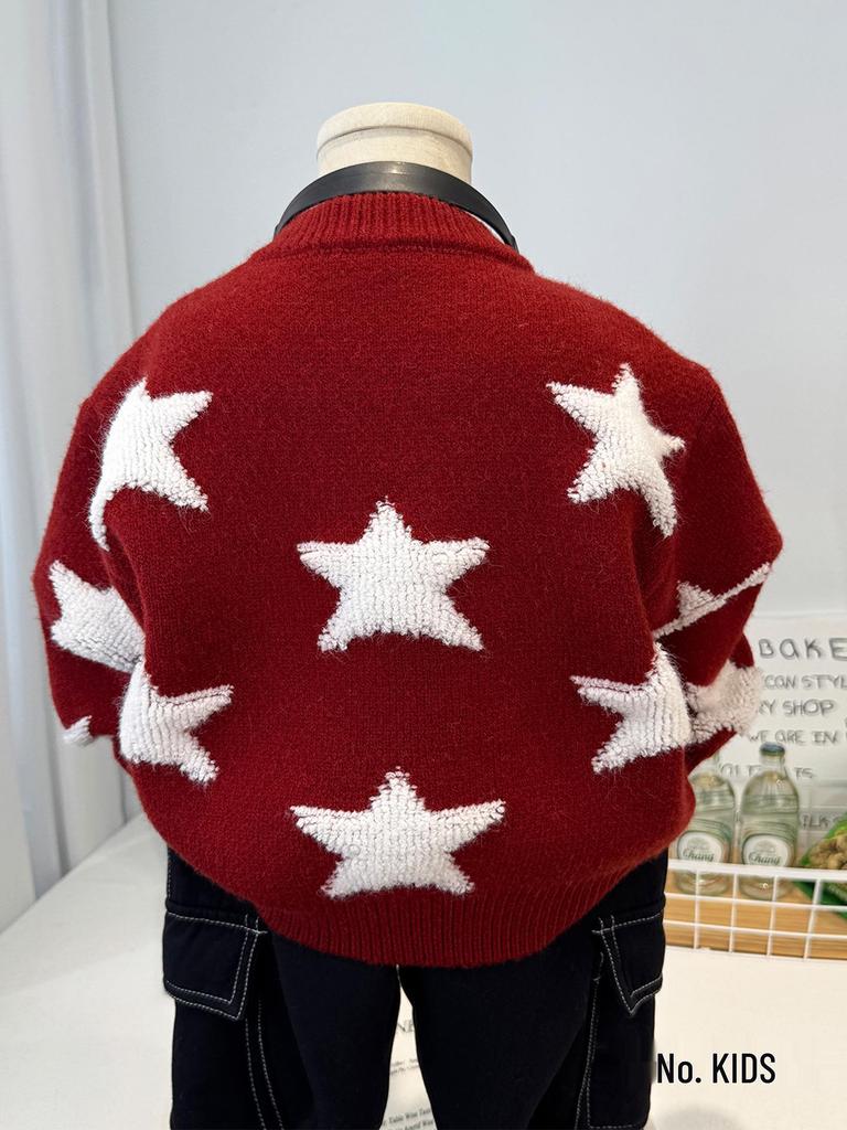 Boys' 2025 Winter Woolen Sweater: Stylish, Thick, Korean Casual Knitwear