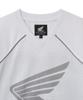PHYPS MOTORCYCLE Mesh Piping Block Motorcycle Short Sleeve White