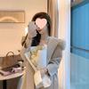 Luxury Korean Style Cashmere Wool Coat: Petite, Waist-Cinching, Short Autumn/Winter Women's Wear.