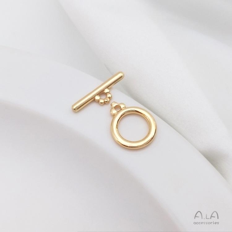 

14K Gold Filled Mini OT Buckle for Bracelet/Necklace Jewelry Making