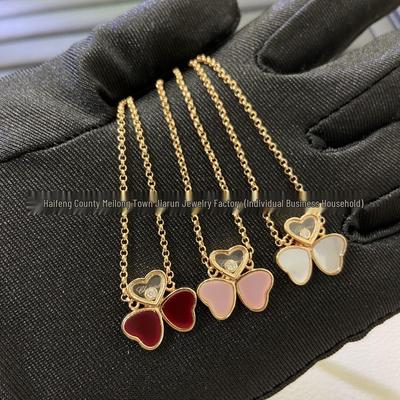 Xiao's Heart-shaped Red Agate & Mother-of-pearl Necklace with Peacock Green Bracelet Set