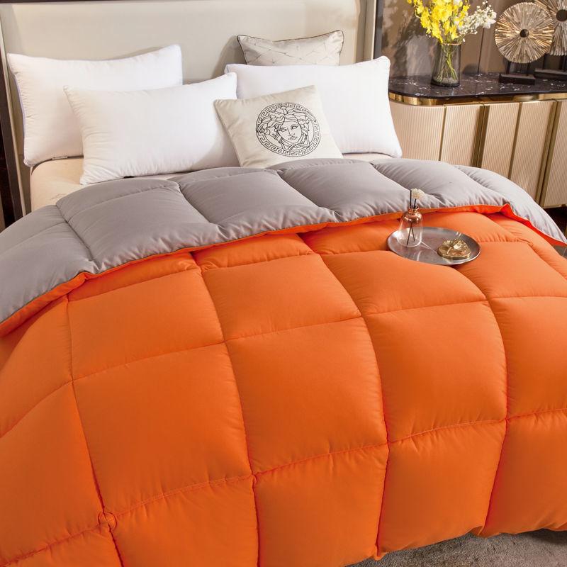 White Goose Down Duvet, Warm Winter Duvet Insert Quilted Bed Comforter, King, Queen, Full, Twin Size, Kid Bed, Patchwork Blanket