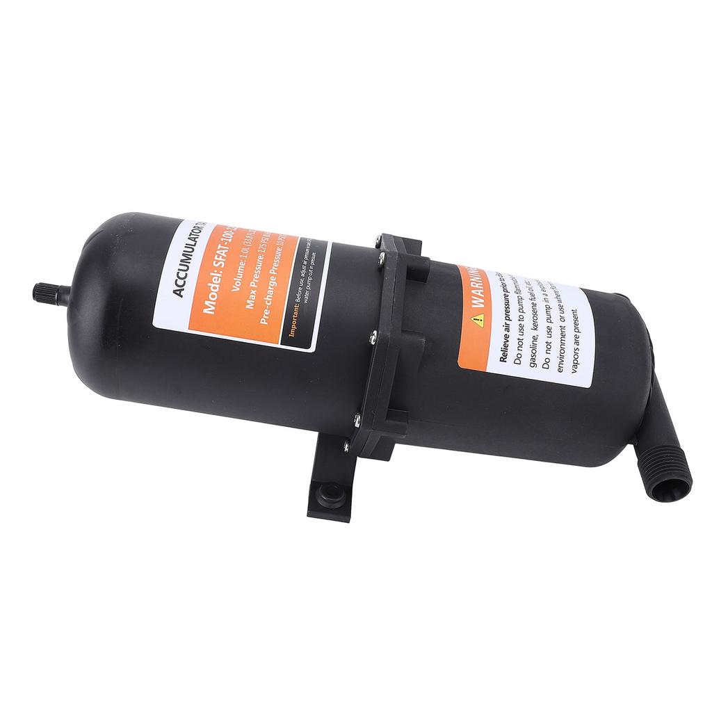Vordruck-Akkumulatortank 1L 125PSI 12in MNPT RV Akkumulatortank mit 2 Klemmen PTFE-Band