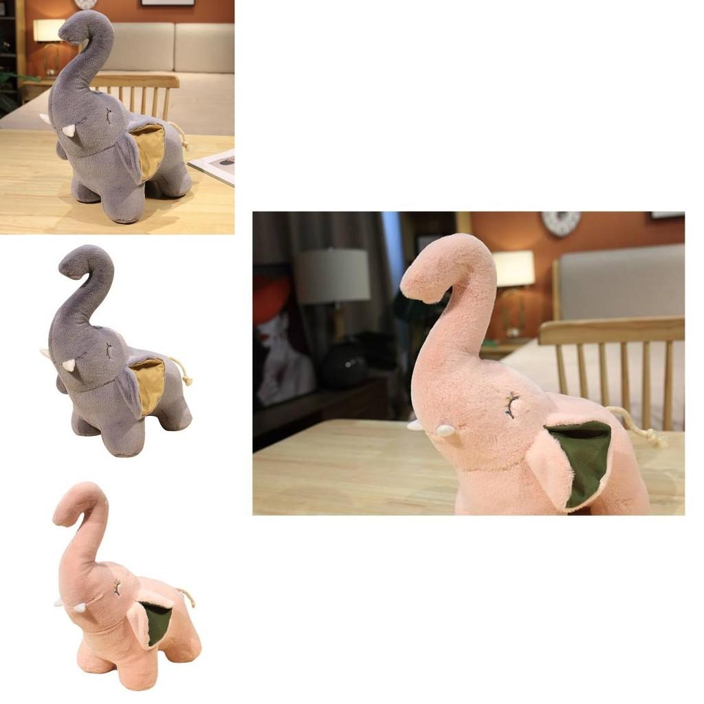 Adorable Plush Elephant Toy For Babies With Soft Short Pile Fabric And Cozy Support