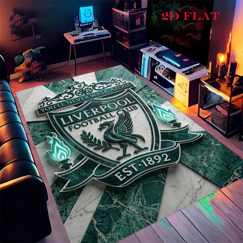 Vintage Liverpool Football Club Emblem Carpet Doormat Printing Office Chair Cushion Art Protective Pad