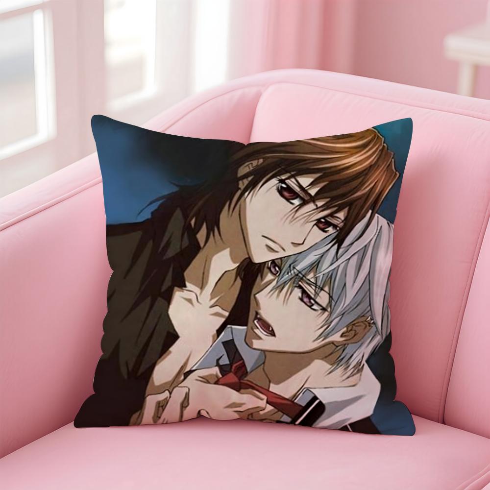 V-Vampire Knight Cushion Cover Comfortable Reversible Pillow Cover Ideal for Car Sofa Bedroom & Beyond