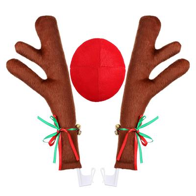 Christmas Reindeer Car Costume Christmas Antlers for Truck SUV Car Decor