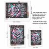 Skull Roses Fuck Off Problem Solved Full Round Drill Diamond Painting Kit DIY Sparkle Art Canvas for Adults Relaxing Craft and Home Decoration Gift