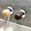 Vacuum Suction Cup Hooks Push-to-Lock No Drill No Nails No Glue Required Wall Hook Heavy Duty Round Spherical Design Hanging Hook for Keys Towels Hats