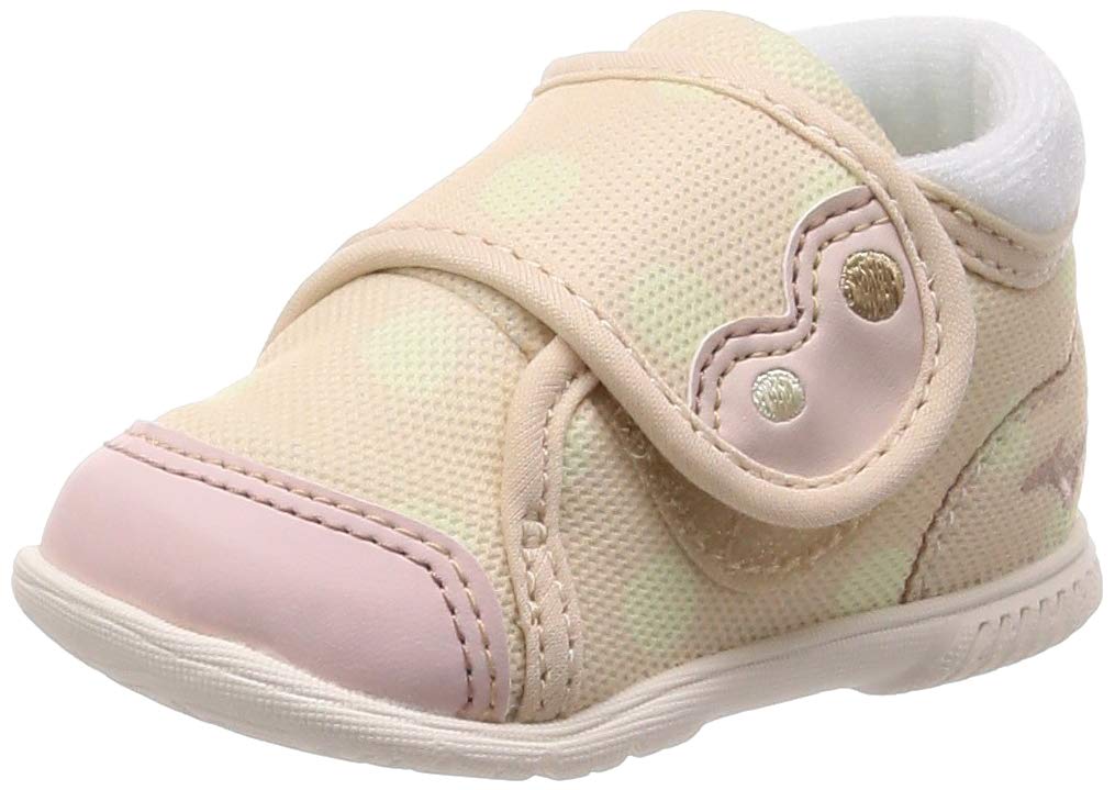 

Первая обувь Hug Mock Первая спортивная обувь Спортивная обувь Подарок для малышей Мальчики Девочки [Mizuno] 11,5~13,5см Бежевый/Розовый 13,5см