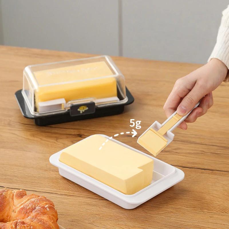 New Butter Dish with Lid Butter Dividing Storage Box Container Kitchen Storage Seal Butter Splitting Box Cheese Keeper Box