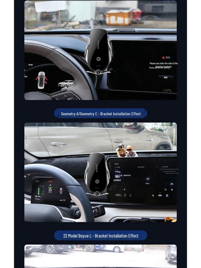 Car Mount for Geely Xingrui 4th Gen, Emgrand S, Galaxy L7, Boyue L, New Bin Yue, and Hao Yue