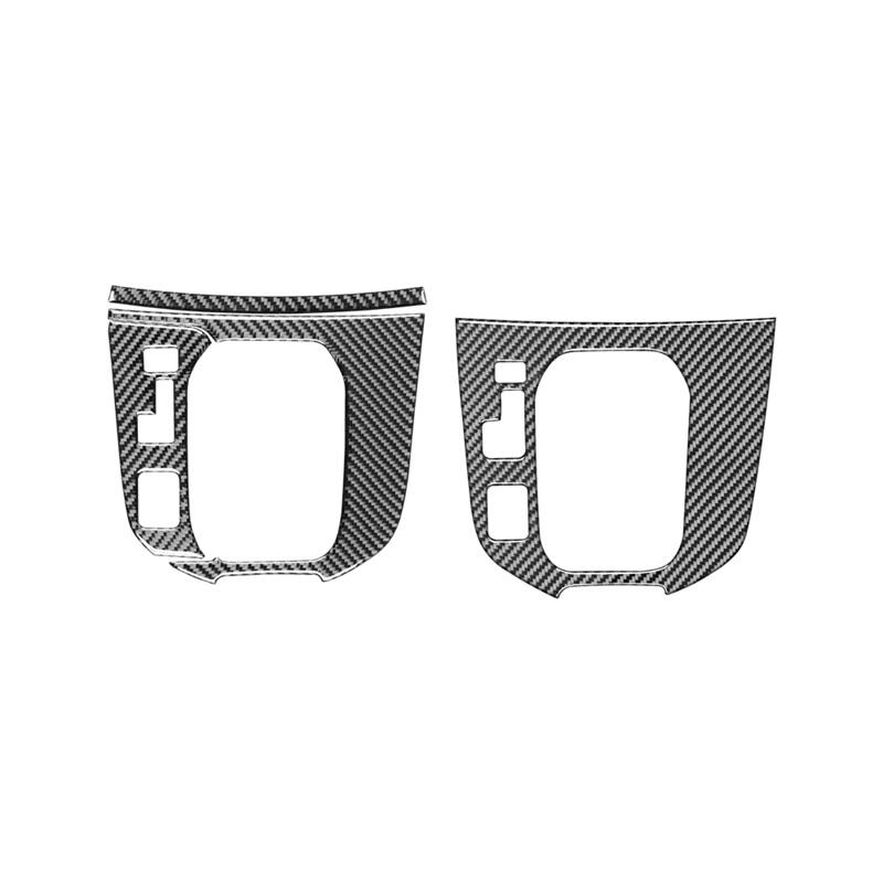 For Mazda CX-9 2016-2025 Real Carbon Fiber Car Interior Gear Shift Frame Cover Trim Auto Decor Sticker Center Console Protection