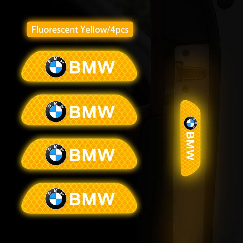 Car Reflective Door Sticker Safety Opening Warning Reflector Tape Decal For BMW X1 X2 X3 X5 X4 X6 X7 iX3 F20 F10 F07 E70 E46 E90