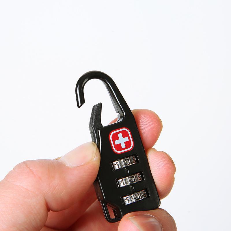 Portable Mini Anti-Theft Zipper Lock For Travel Backpack Handbag With Combination Code Number Lock Outdoor Backpack Accessories