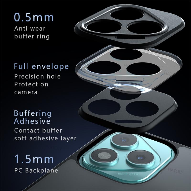 For Honor 400 Lite Case Honor 400 Lite Cover Funda Luxury Matte PC + TPU Shockproof Protective Phone Back Cover Honor 400 Lite