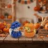 Cartoon Mini Pumpkin Duck Ornament Creative Pumpkin Duck Sculpture Decor  Shelf Display