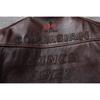 Giacca in pelle da uomo vintage di Stones, taglia cinese, rosso-marrone, primo strato, in vera pelle di mucca, giacche da motociclista, abbigliamento da uomo