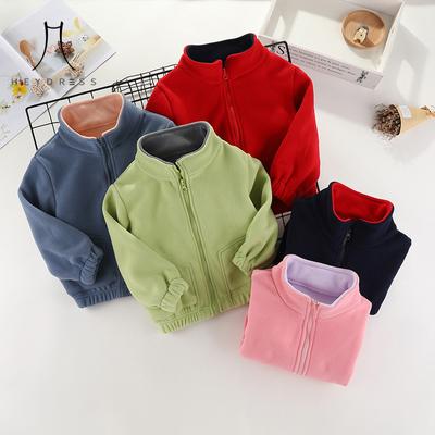 Children Coat Spring  Autumn Fleece Top for Boys and Girls New Winter Fleece Thickened Sweatshirt