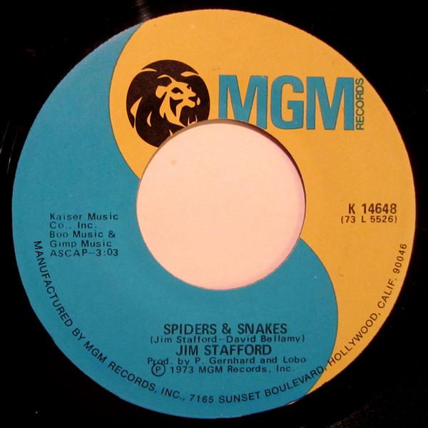 

7inch Record JIM STAFFORD - Spiders & Snakes K14648 MGM 1973 US Country/Folk Used