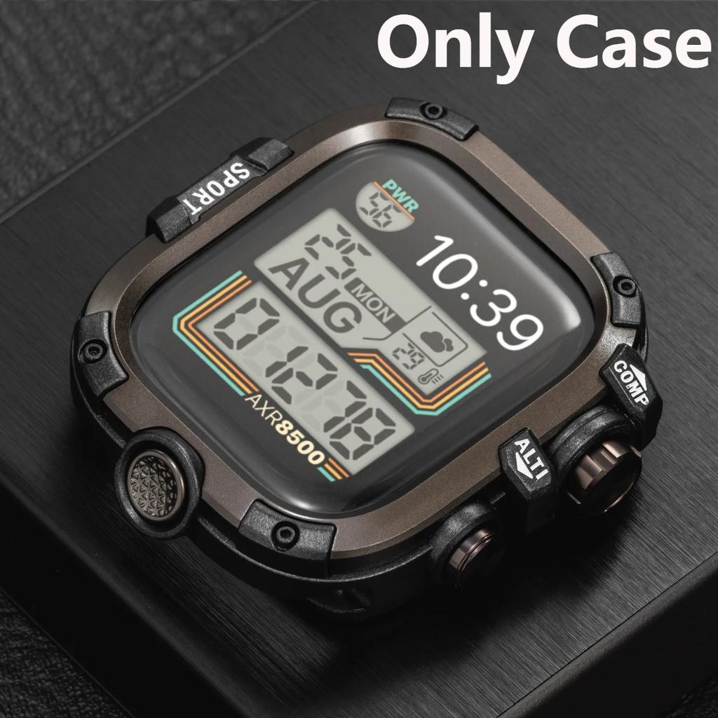 Strap/Metal case for Apple Watch Ultra 2 1 Rubber Loop Band 49mm Silicone Bracelet for IWatch Series 10 9 8 7 45mm 6 5 4 Se 44mm