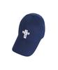 Bajal Black Cross Logo Oversized Buckle Cap Navy