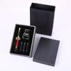 Ink Ink Bag Dual-purpose Teacher and Student Wood Grain Pen Gift Box Business Gifts School Metal Pen Commemorative Set