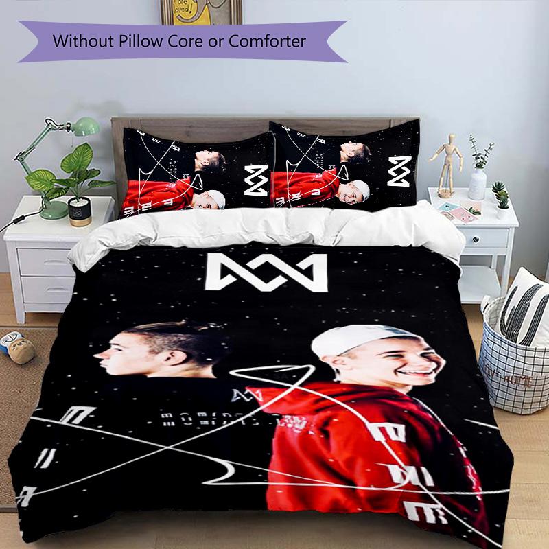 3dílná sada povlečení s motivem Marcus & Martinus sada povlaků na přikrývku obsahuje povlak na přikrývku & povlaky na polštáře, perfektní dekorace do ložnice pro všechna roční období & dárek