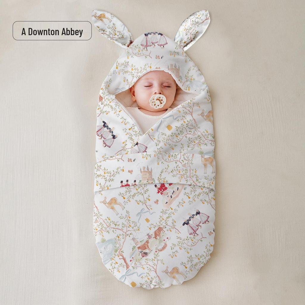 Class A Detachable Newborn Swaddle Blanket: Thick Anti-Startle Autumn/Winter Receiving Blanket for Delivery Room