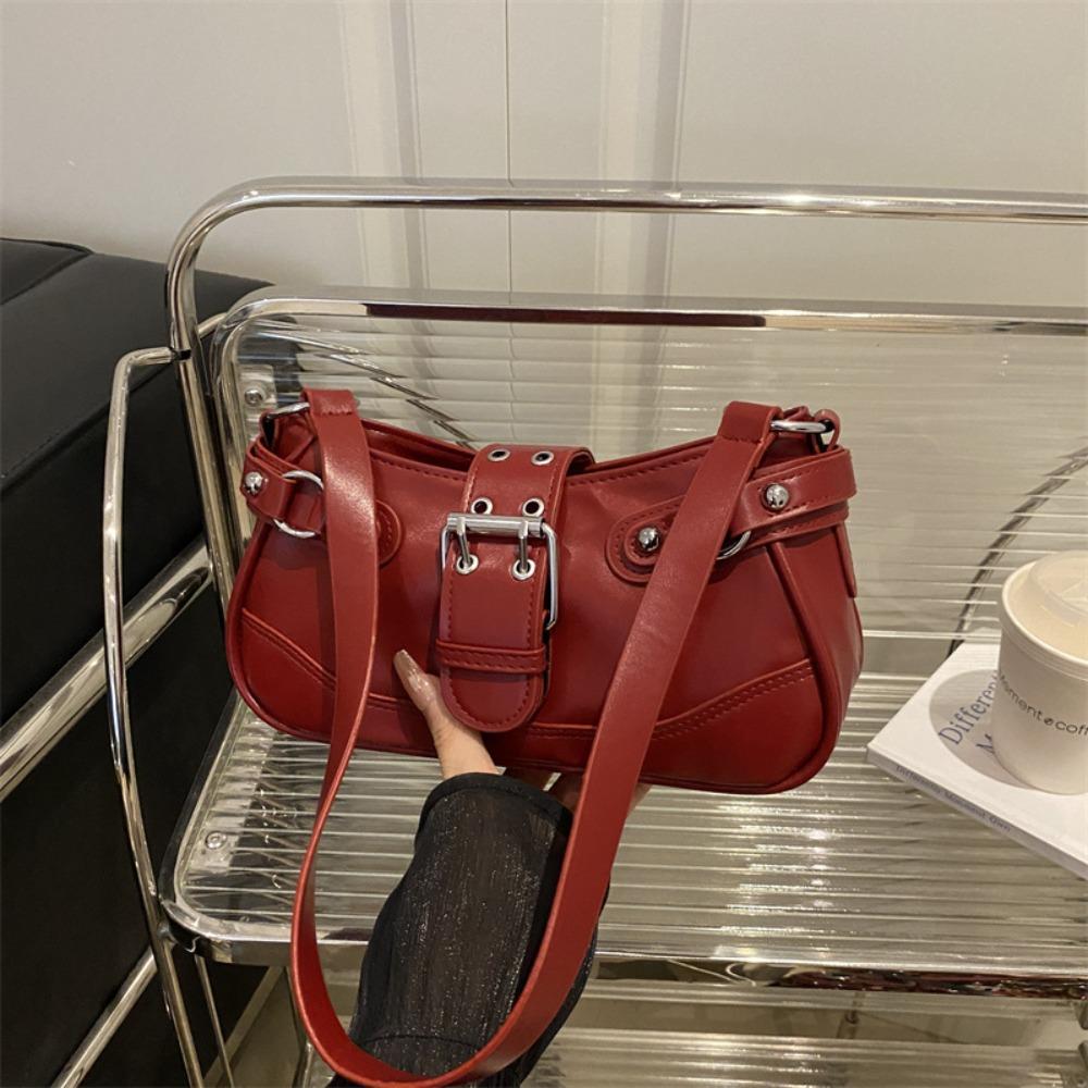 

Classic PU Shoulder Bags Leopard Print Large Capacity Messenger Bag Retro Handheld Bag Women Daily Use красный