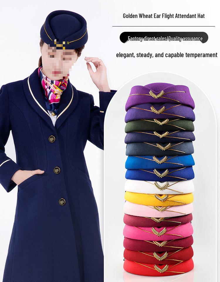 Flight Attendant and Front Desk Performance Etiquette Hat