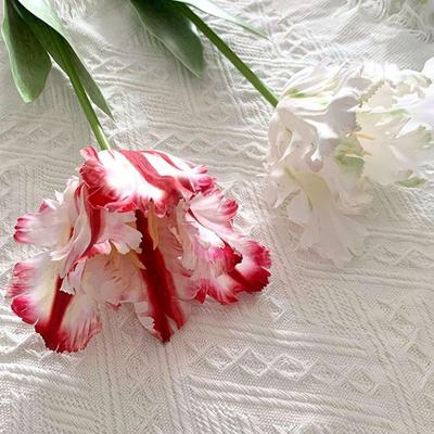 DIY for Home,Party,Wedding Silk Flower Photography Props Table Decoration Fake Flower Artificial Parrot Tulip Wedding Bouquet