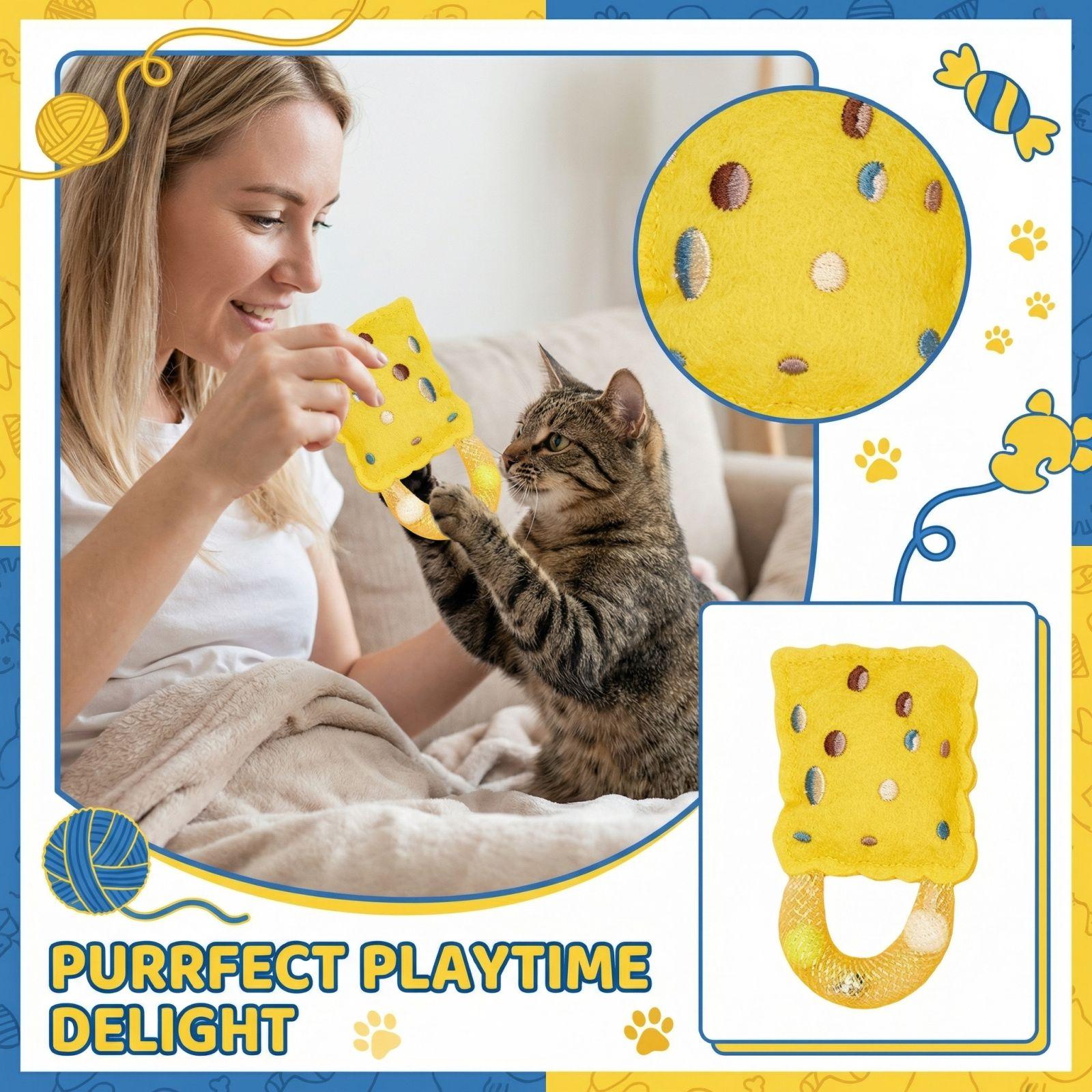 

Network Management Cats Bell Mint Toy Cats Interactive Self Amusement And Stress Relieving Pet Toy one size